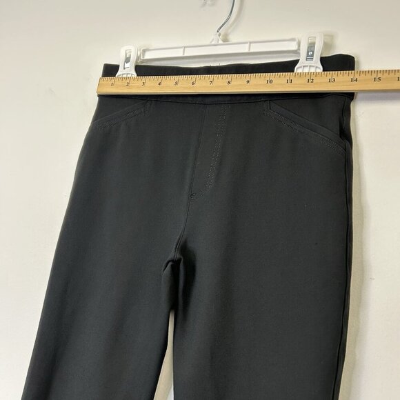 Spanx Pull On Perfect Pants Womens Size Medium Black Crop Back Seam - Picture 5 of 10
